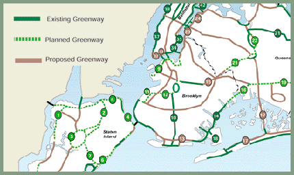 nyc greenways map