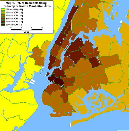 map of manhattan districts. Of those taking other forms of transportation to work in Manhattan, 