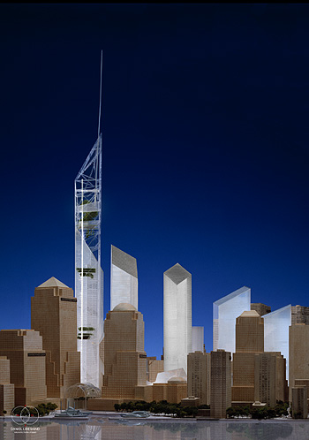 image freedom tower. Daniel Libeskind's original Freedom Tower design: