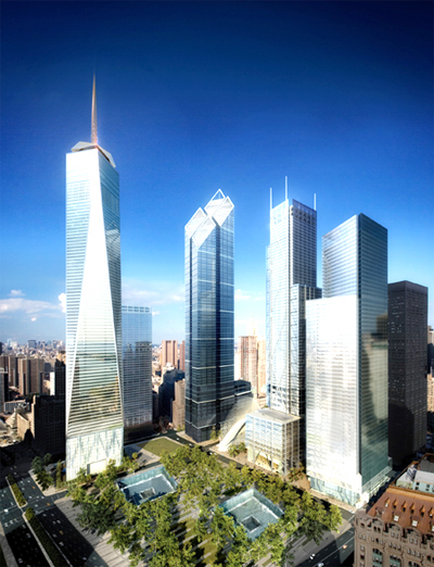 World+trade+center+towers+at+night