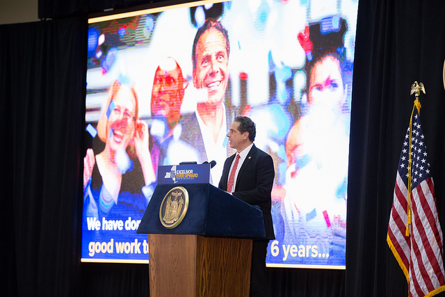 Cuomo State of the State image presser