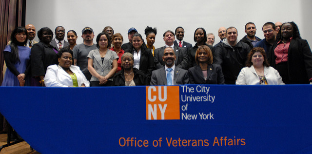 CUNY military veterans banner 2009