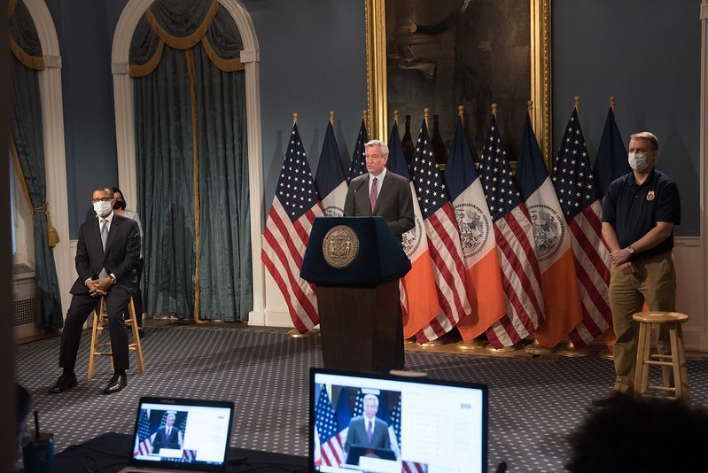 de Blasio city hall reopening govt