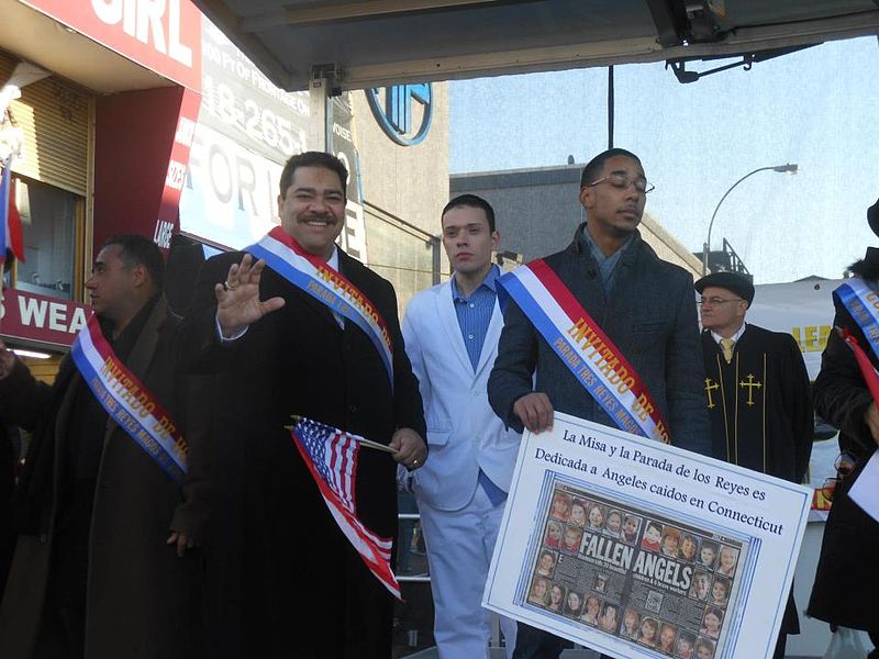 Mayoral candidate Erick Salgado at the Three Kings Parade in January 2013 (Photo: Wikimedia Commons/Mauricio Zabalza). Erick Salgado Cadidate for New York City Mayor