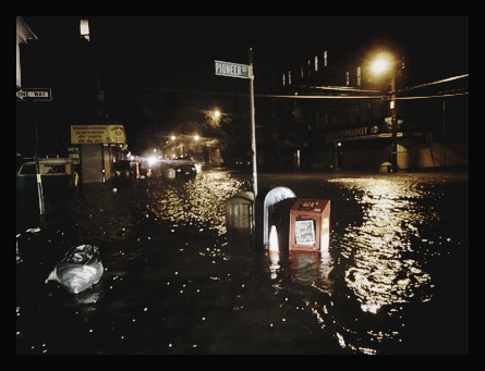 Red Hook flooded by Sandy