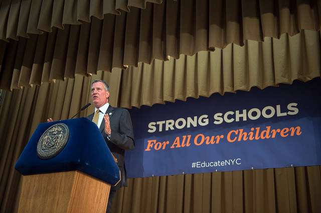 de blasio edu speech bennett