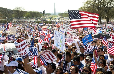 immigration rally