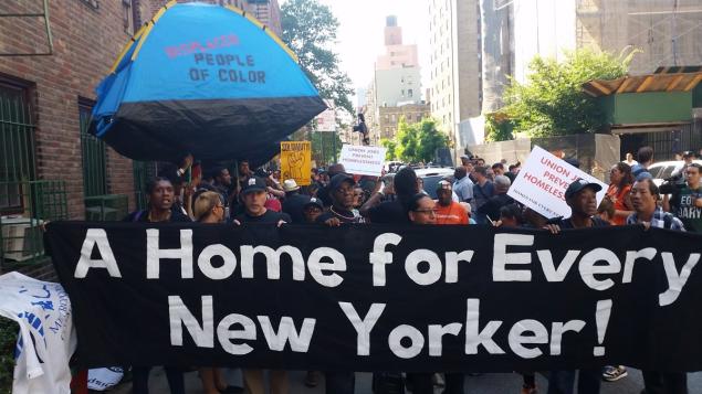 vocal homelessness protest - matt curtis vocal ny