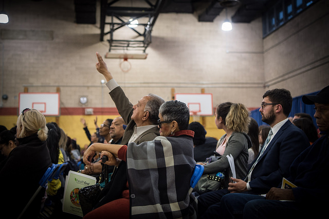 de blasio town hall resident survey