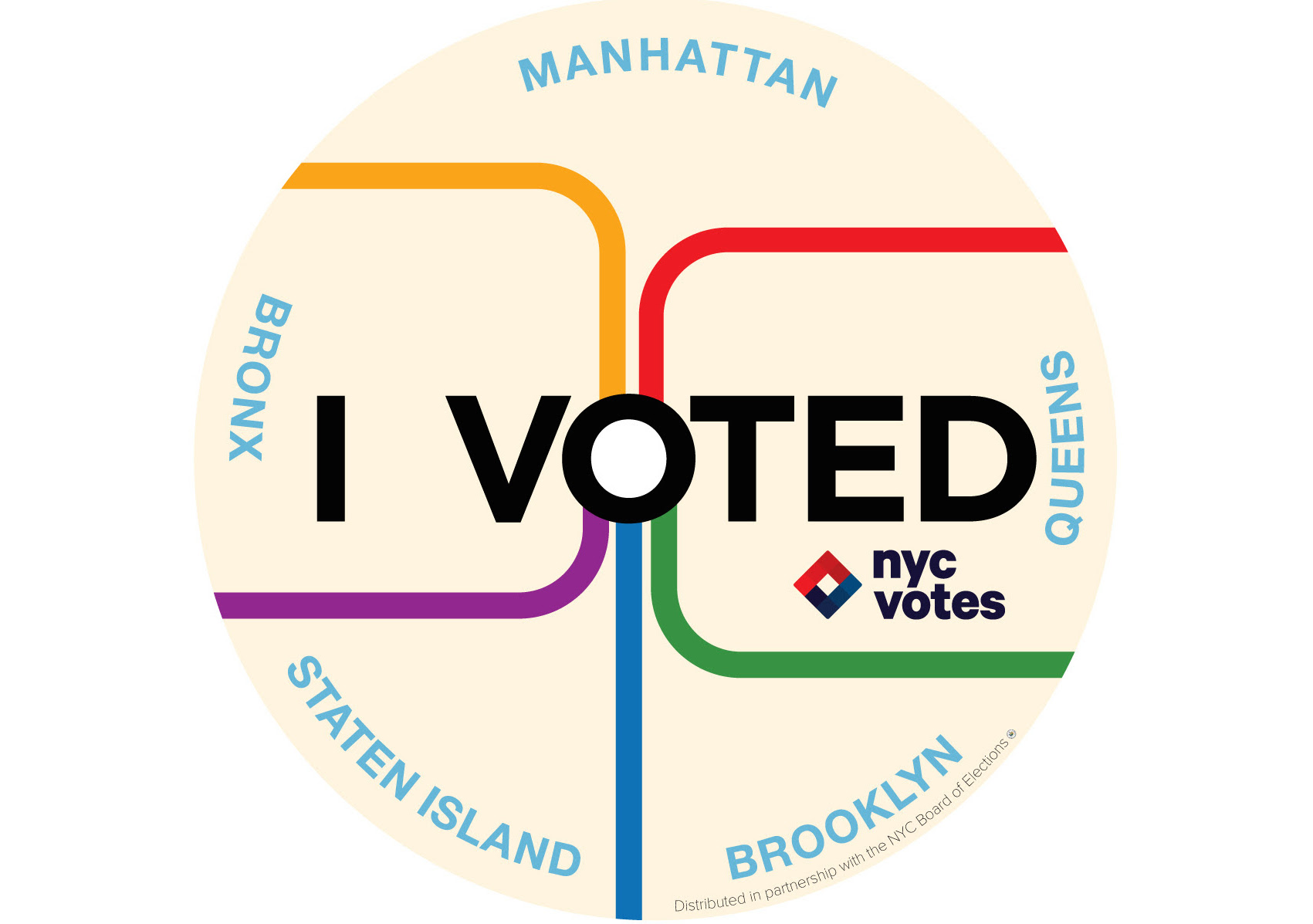 nyc votes i voted sticker
