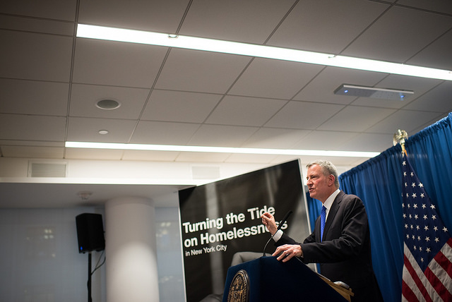 de Blasio homelessness