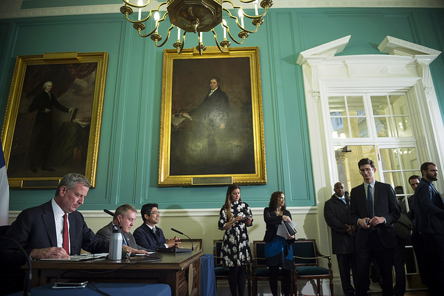 de Blasio public hearing City Council bills