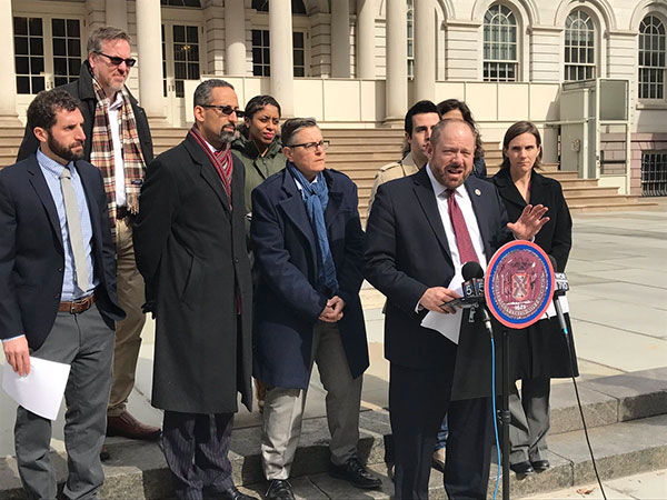 rory lancman presser city hall