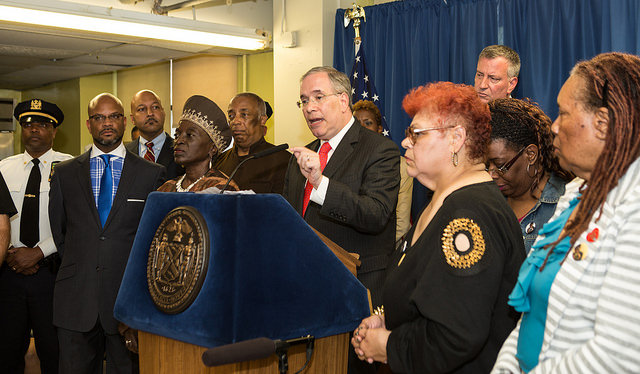 Stringer de Blasio press conference