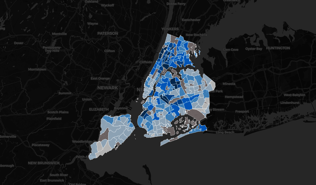 nyc map via city planning