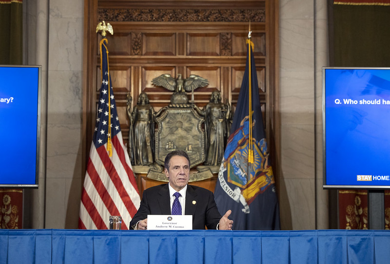 Cuomo coronavirus briefing power Albany