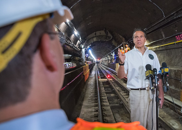 cuomo train tunnel MTA subway shutdown