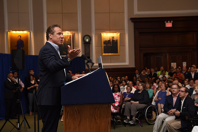 Cuomo podium