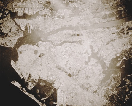 new-york-city-from-space-bw