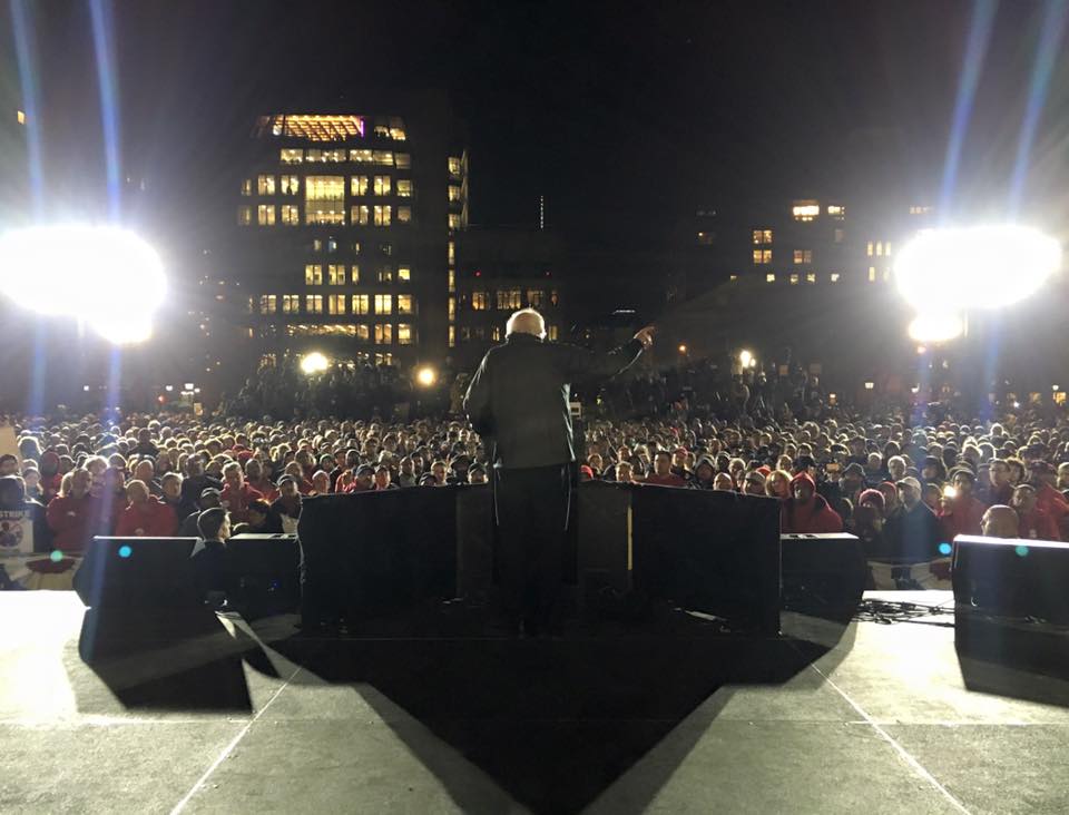 sanders rally