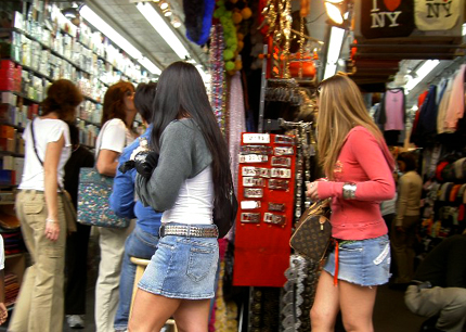 Counterfeit goods for sale on Canal Street 