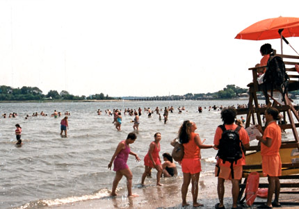 Lifeguards at Orchard Beach on City Island