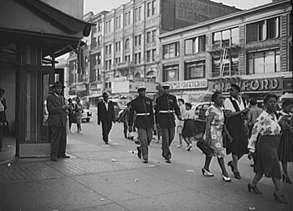 A Harlem street, 1943