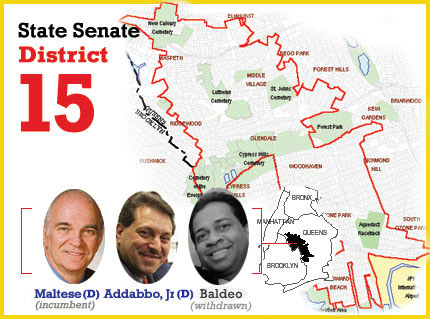 ny state senate district 15, joseph addabbo versus serphin maltese