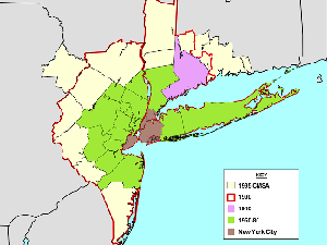 New York City Metropolitan Area Map