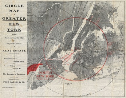 1906 Wood Harmon Map of New York City w- Staten Island Bronx Brooklyn  Queens - Geographicus - NewYork-woodharmon-1906