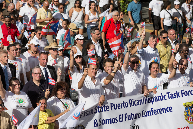 cuomo de blasio puerto rico march