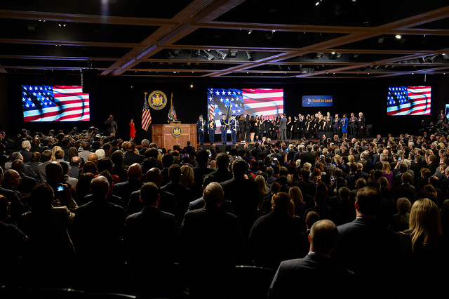 state of the state auditorium standing