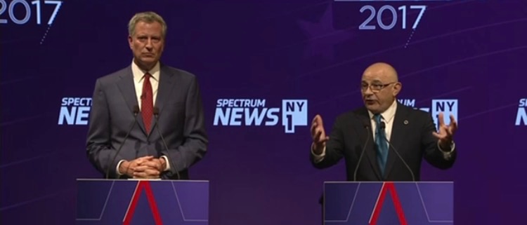 de Blasio Albanese debate