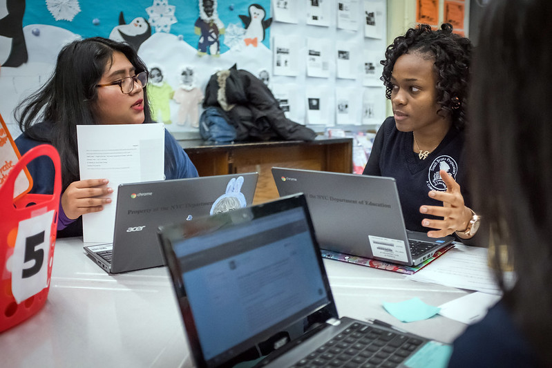 students with technology nyc schools hs