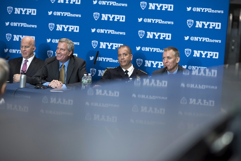 de Blasio NYPD leaders