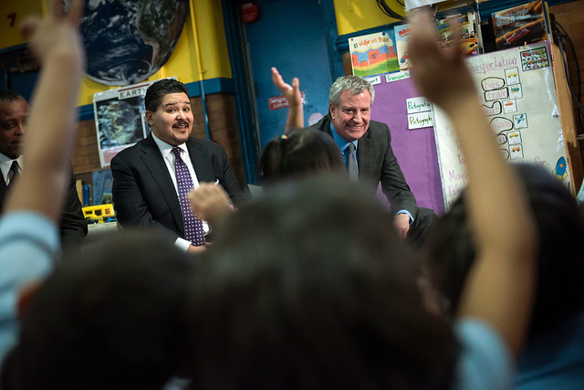 Carranza De Blasio education