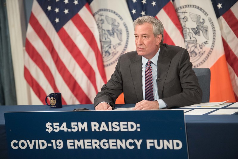 De Blasio relief fund