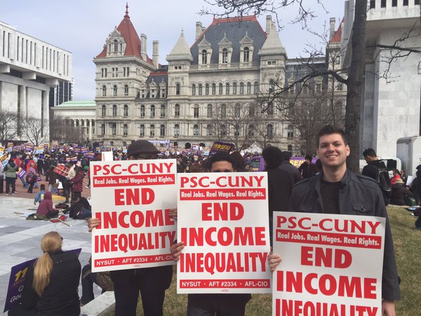 PSC CUNY Albany protest