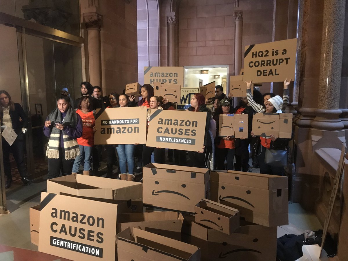 amazon protest via nycchange