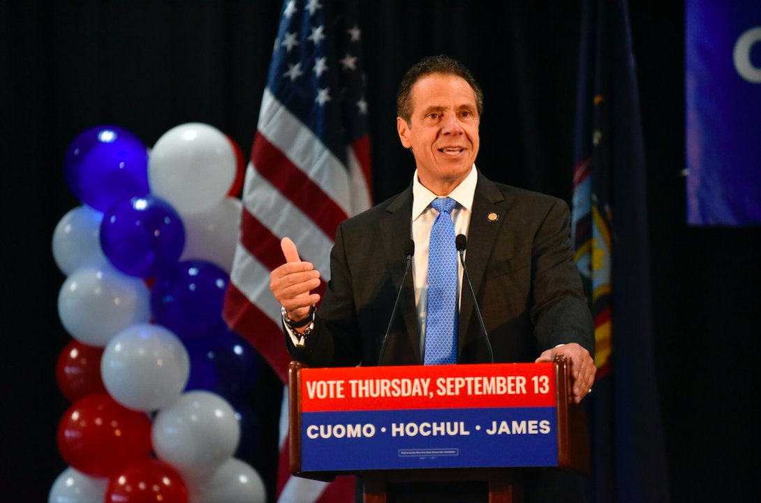 cuomo primary podium