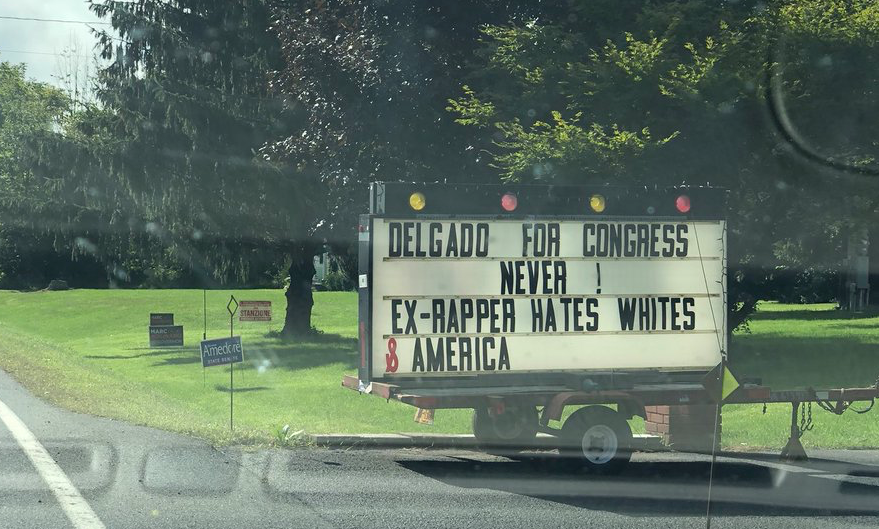 delgado sign hates whites