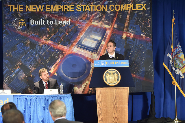 Cuomo penn station plan presser