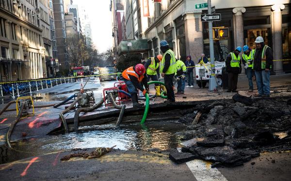 NY water main break