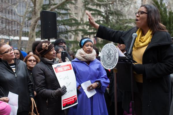 tish james at rally