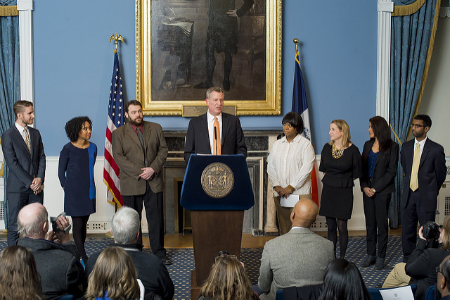 de blasio walzak comms team 2014