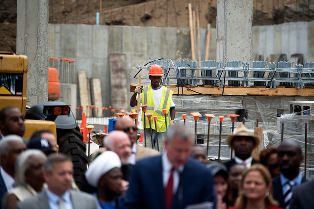 worker background de blasio