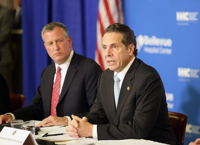 Cuomo de Blasio press conference 2014