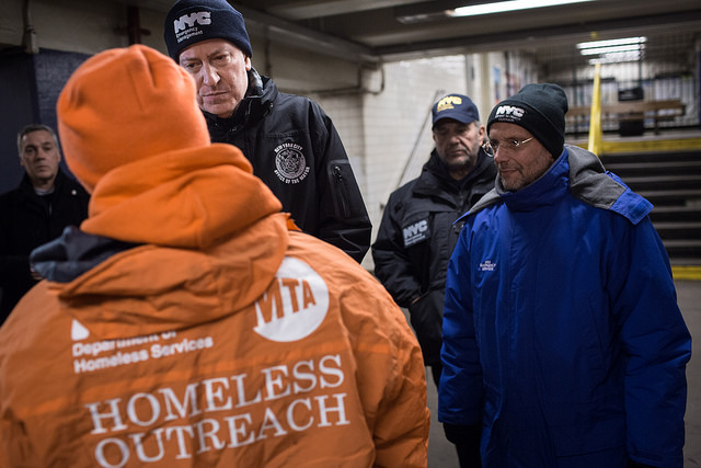 de Blasio Banks homelessness