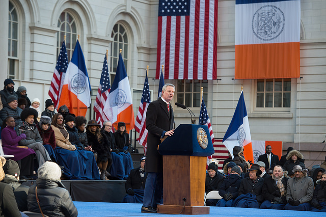 de Blasio inauguration