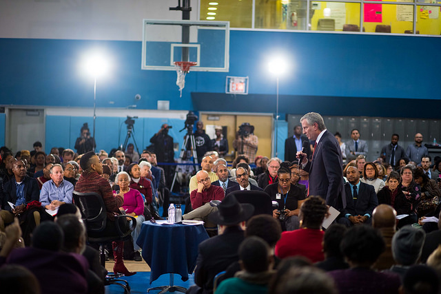 Mayor de Blasio town hall Cumbo